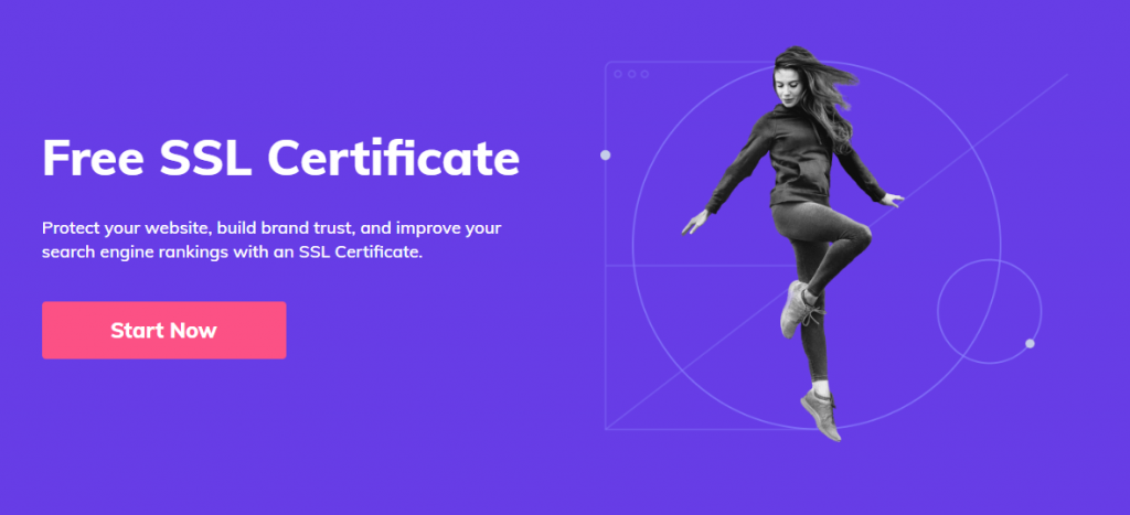 Hostinger SSL certificate landing page