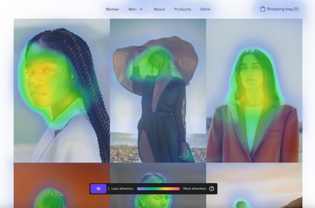 Hostinger Website Builder AI heatmap example