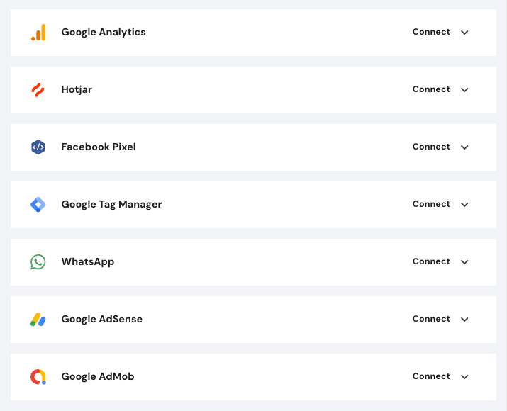 Hostinger Website Builder integration list
